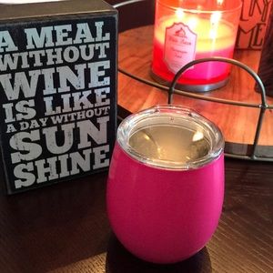 Uncorked PINK Wine Glass